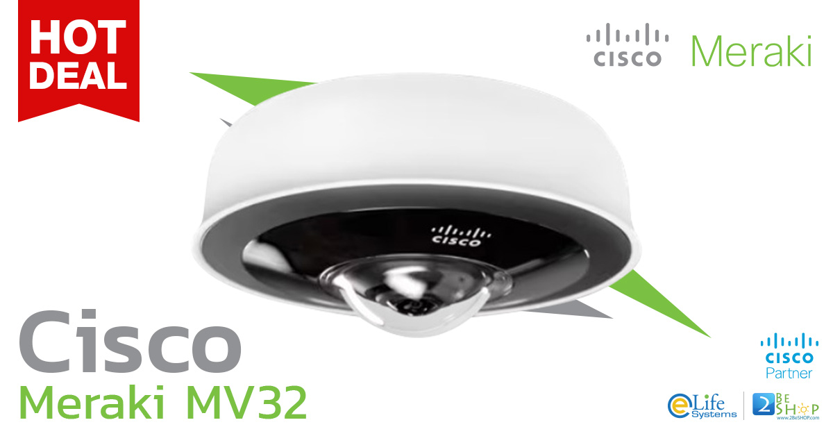 ช้อป [MV32HW] Cisco Meraki MV32 ราคาถูก ซื้อออนไลน์ที่นี่ ส่งฟรี